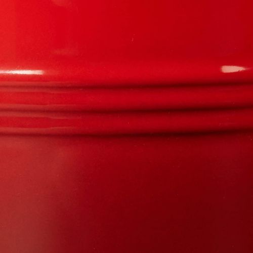 르크루제 Le Creuset Stoneware Canister with Wood Lid, 1.5 qt. (5.5 diameter), Cerise