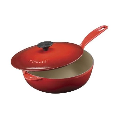 르크루제 Le Creuset Enameled Cast-Iron 2-1/4-Quart Saucier Pan, Dune