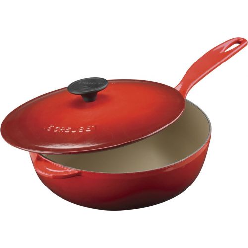 르크루제 Le Creuset Enameled Cast-Iron 2-1/4-Quart Saucier Pan, Dune