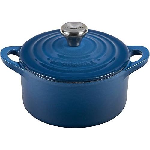 르크루제 Le Creuset Enameled Cast Iron Mini Cocotte, 1/3 qt., Marseille