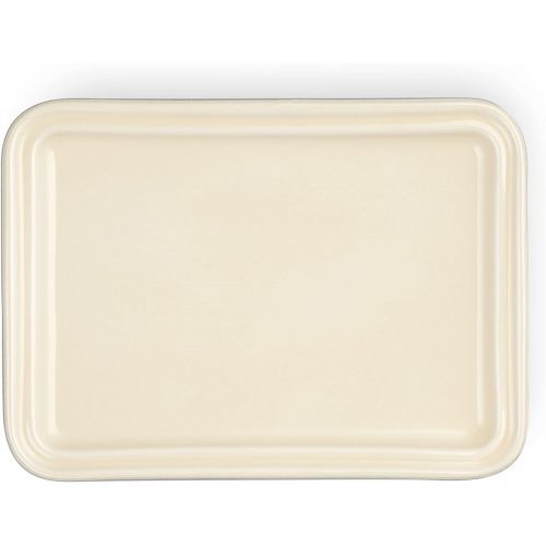 르크루제 Le Creuset Stoneware Butter Dish, 6.75 x 5 x 3.5, Oyster