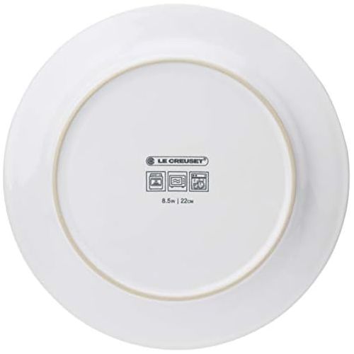 르크루제 Le Creuset Stoneware Set of 4 Salad Plates, 8.5 each, White