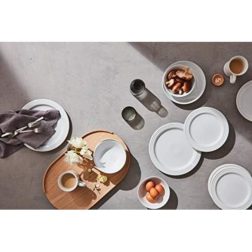 르크루제 Le Creuset Stoneware Set of 4 Salad Plates, 8.5 each, White