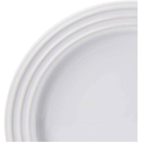 르크루제 Le Creuset Stoneware Set of 4 Salad Plates, 8.5 each, White