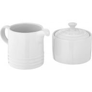 Le Creuset Stoneware Cream and Sugar, 2 pc. Set, White