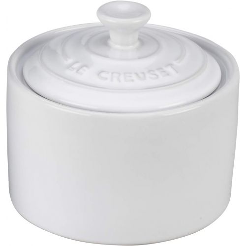 르크루제 Le Creuset Stoneware Cream and Sugar, 2 pc. Set, White