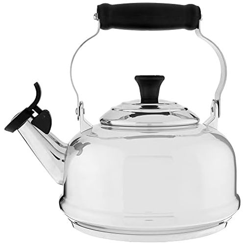 르크루제 Le Creuset Stainless Steel Whistling Tea Kettle, 1.7 qt.