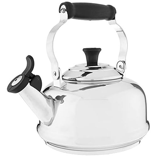 르크루제 Le Creuset Stainless Steel Whistling Tea Kettle, 1.7 qt.