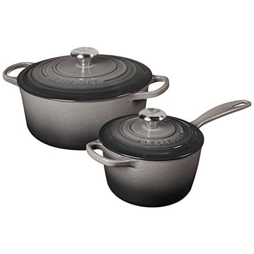 르크루제 Le Creuset Enameled Cast Iron Signature Cookware Set, 5 pc. , Oyster