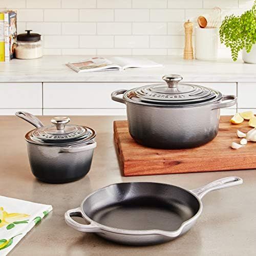 르크루제 Le Creuset Enameled Cast Iron Signature Cookware Set, 5 pc. , Oyster