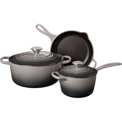 르크루제 Le Creuset Enameled Cast Iron Signature Cookware Set, 5 pc. , Oyster