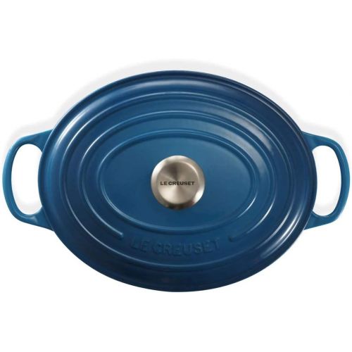 르크루제 Le Creuset Enameled Dutch Oven Cast Iron Signature Oval Casserole, 31cm, 6.75 Qt, Marseille