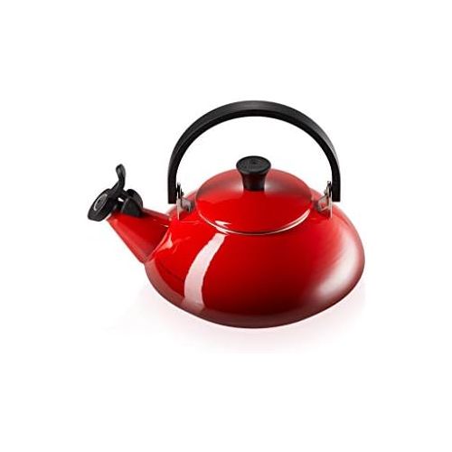 르크루제 Le Creuset Enamel On Steel Zen Tea Kettle, 1.6 qt., Cerise