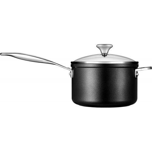 르크루제 Le Creuset Toughened Nonstick PRO Saucepan With Glass Lid, 3 qt.