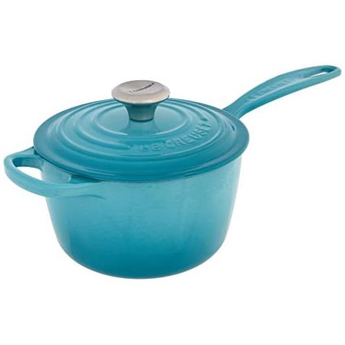 르크루제 Le Creuset Enameled Cast Iron Signature Saucepan, 1.75 qt., Caribbean