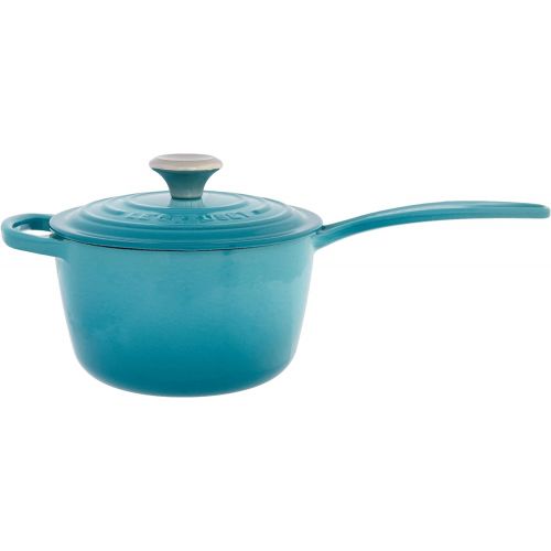 르크루제 Le Creuset Enameled Cast Iron Signature Saucepan, 1.75 qt., Caribbean