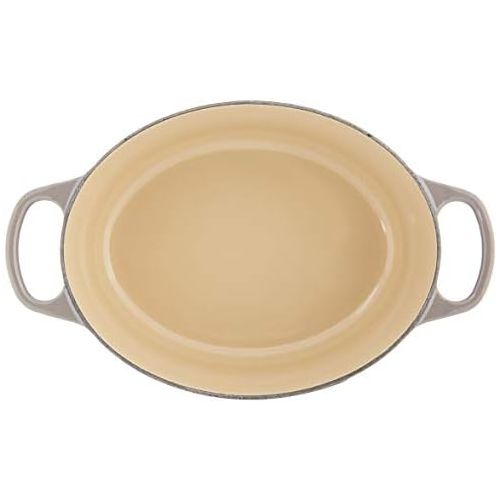 르크루제 Le Creuset Enameled Cast Iron Signature Oval Dutch Oven, 3.5 qt., Oyster