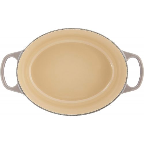 르크루제 Le Creuset Enameled Cast Iron Signature Oval Dutch Oven, 3.5 qt., Oyster