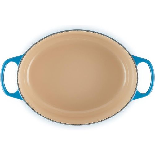 르크루제 Le Creuset Enameled Dutch Oven Cast Iron Signature Oval Casserole, 29cm, 5 Qt, Marseille