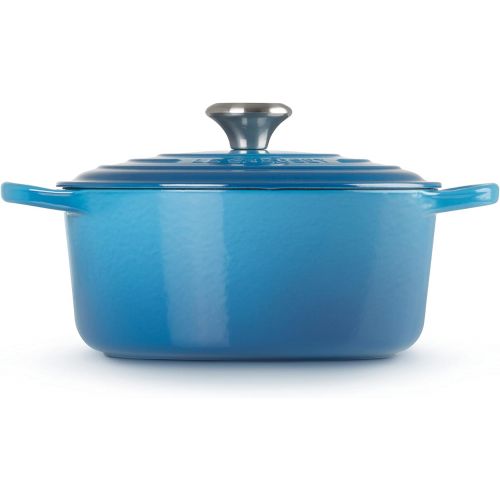 르크루제 Le Creuset Enameled Cast Iron Signature Round Dutch Oven, 7.25 qt., Marseille