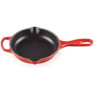 Le Creuset Enameled Cast Iron Signature Iron Handle Skillet, 6.33 (1/2 qt.), Cerise