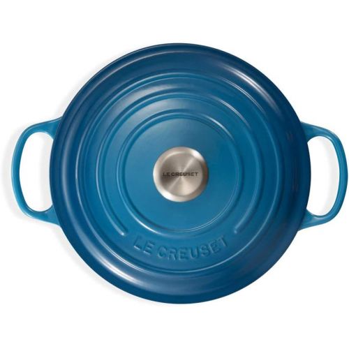 르크루제 Le Creuset Enameled Cast Iron Signature Round Dutch Oven, 9 qt., Marseille