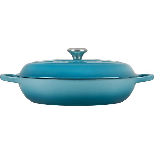 르크루제 Le Creuset Enameled Cast Iron Signature Braiser, 5 qt. , Caribbean