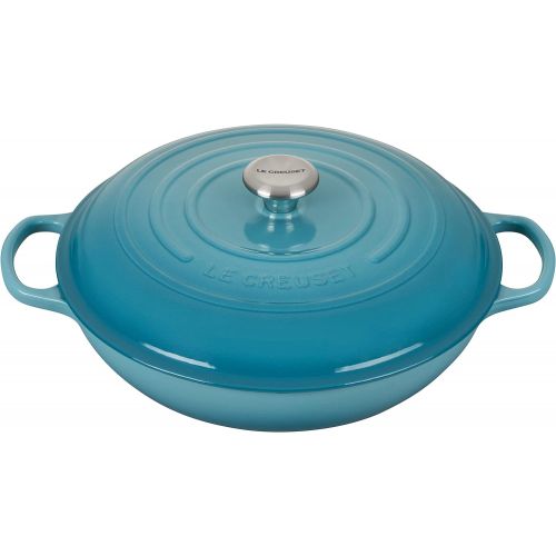 르크루제 Le Creuset Enameled Cast Iron Signature Braiser, 5 qt. , Caribbean