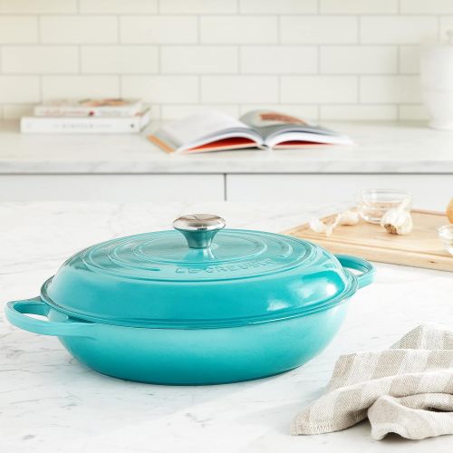 르크루제 Le Creuset Enameled Cast Iron Signature Braiser, 5 qt. , Caribbean