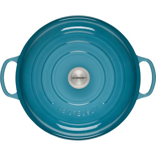 르크루제 Le Creuset Enameled Cast Iron Signature Braiser, 5 qt. , Caribbean