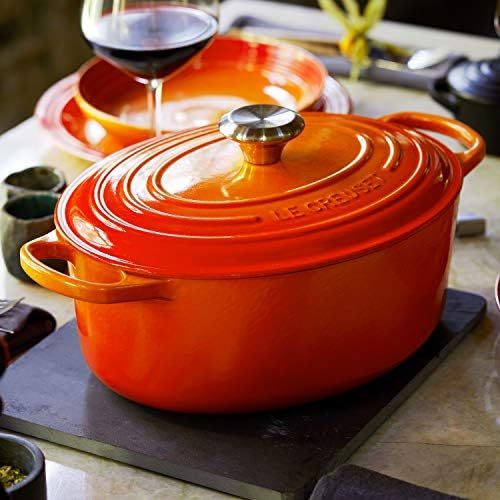 르크루제 Le Creuset 9-piece Signature Cast Iron Cookware Set (Flame)