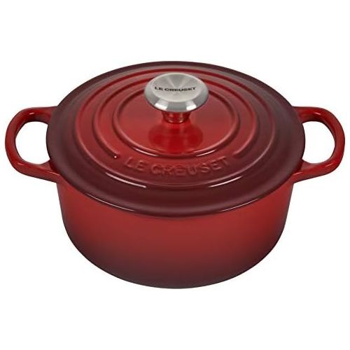 르크루제 Le Creuset Enameled Cast Iron Signature Cookware Set, 5 pc. , Cerise