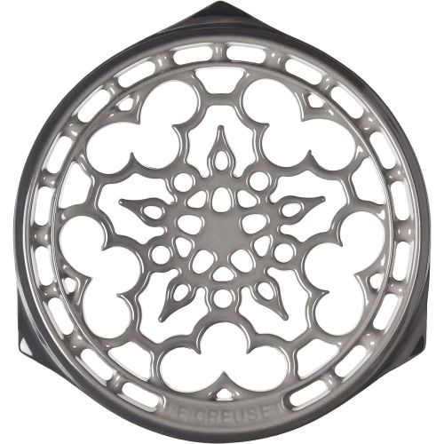 르크루제 Le Creuset Enameled Cast Iron Deluxe Round Trivet, 9, Oyster