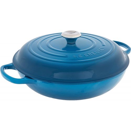 르크루제 Le Creuset Enameled Cast Iron Signature Braiser, 5 qt. , Marseille