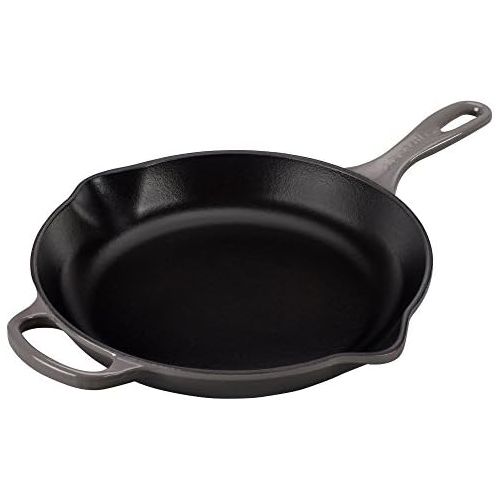 르크루제 Le Creuset Enameled Cast Iron Signature Iron Handle Skillet, 10.25 (1-3/4 qt.), Oyster