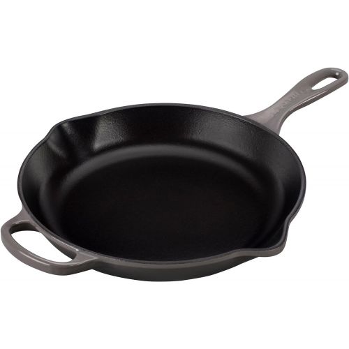 르크루제 Le Creuset Enameled Cast Iron Signature Iron Handle Skillet, 10.25 (1-3/4 qt.), Oyster