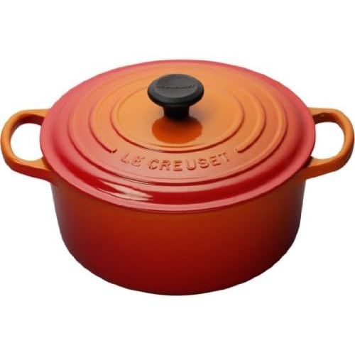 르크루제 Le Creuset Enameled Cast Iron Signature Round Dutch Oven, 9 qt., Flame