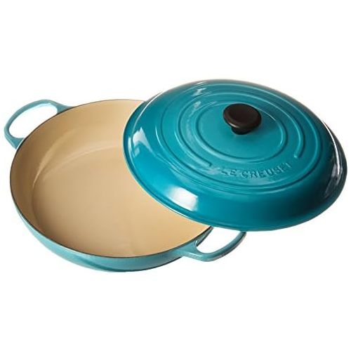 르크루제 Le Creuset Enameled Cast Iron Signature Braiser, 5 qt. , Caribbean