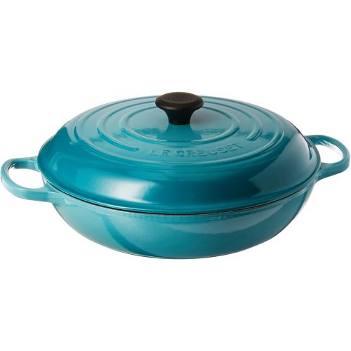 르크루제 Le Creuset Enameled Cast Iron Signature Braiser, 5 qt. , Caribbean