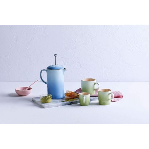 르크루제 Le Creuset Stoneware Cafetiere with Metal Press, 750 ml - Coastal Blue