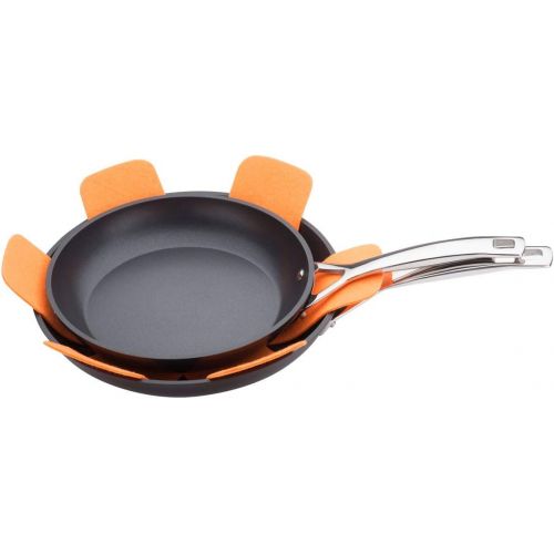 르크루제 Le Creuset of America Felt Pan Protectors (Set of 3), Flame: Kitchen & Dining