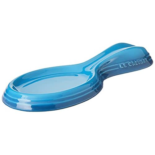 르크루제 Le Creuset PG0304C-2559 Stoneware Spoon Rest, 10-Inch, Marseille: Blue Spoon Rest: Kitchen & Dining