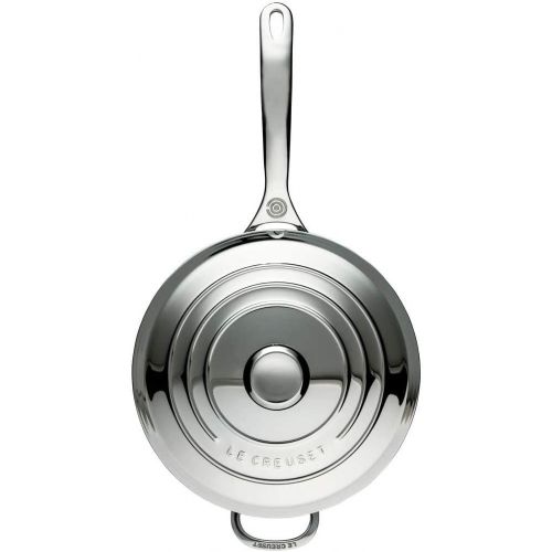 르크루제 [무료배송]Le Creuset Tri-Ply Stainless Steel Saucier Pan, 3.5 qt.