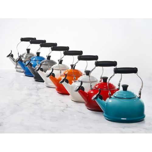 르크루제 [아마존베스트]Le Creuset Enamel On Steel Whistling Tea Kettle, 1.7 qt., Caribbean