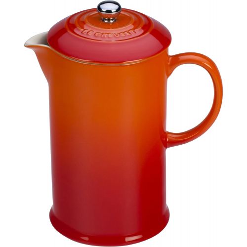 르크루제 [아마존베스트]Le Creuset Stoneware French Press, 34 oz., Flame