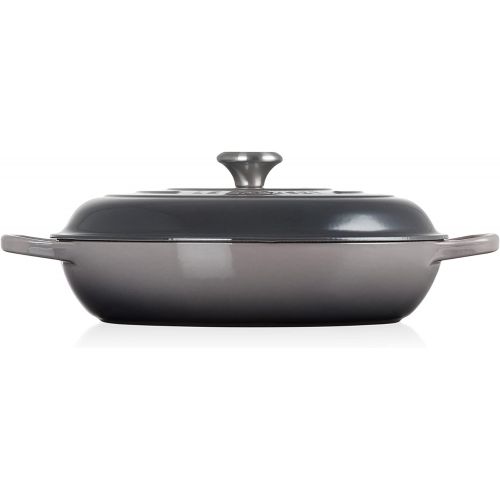 르크루제 Le Creuset Enameled Cast Iron Signature Braiser, 5 qt. , Oyster