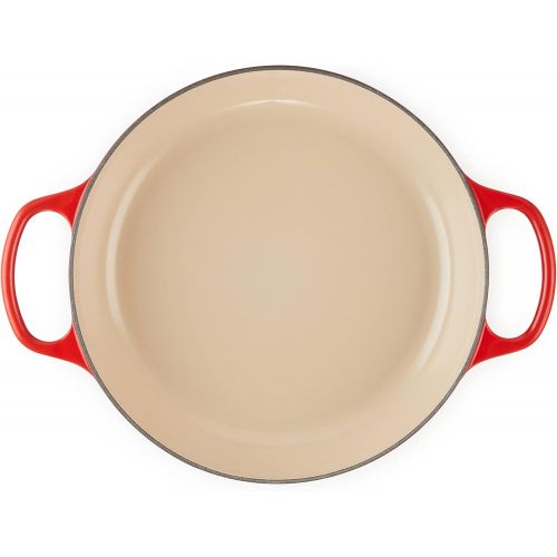 르크루제 Le Creuset Enameled Cast Iron Signature Braiser, 3.5 qt., Cerise