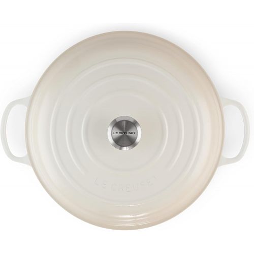 르크루제 Le Creuset Enameled Cast Iron Signature Braiser, 5 qt. , Meringue