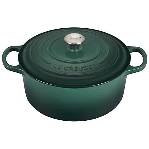 르크루제 Le Creuset Signature Enameled Cast-Iron Round Dutch Oven, 5-1/2-Quart, Artichaut