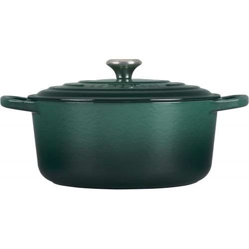 르크루제 Le Creuset Signature Enameled Cast-Iron Round Dutch Oven, 5-1/2-Quart, Artichaut